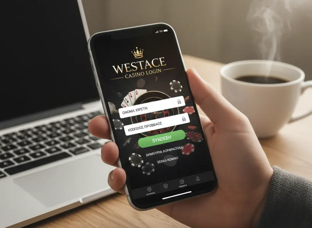 Οδηγίες σύνδεσης και ασφάλειας για Westace casino login