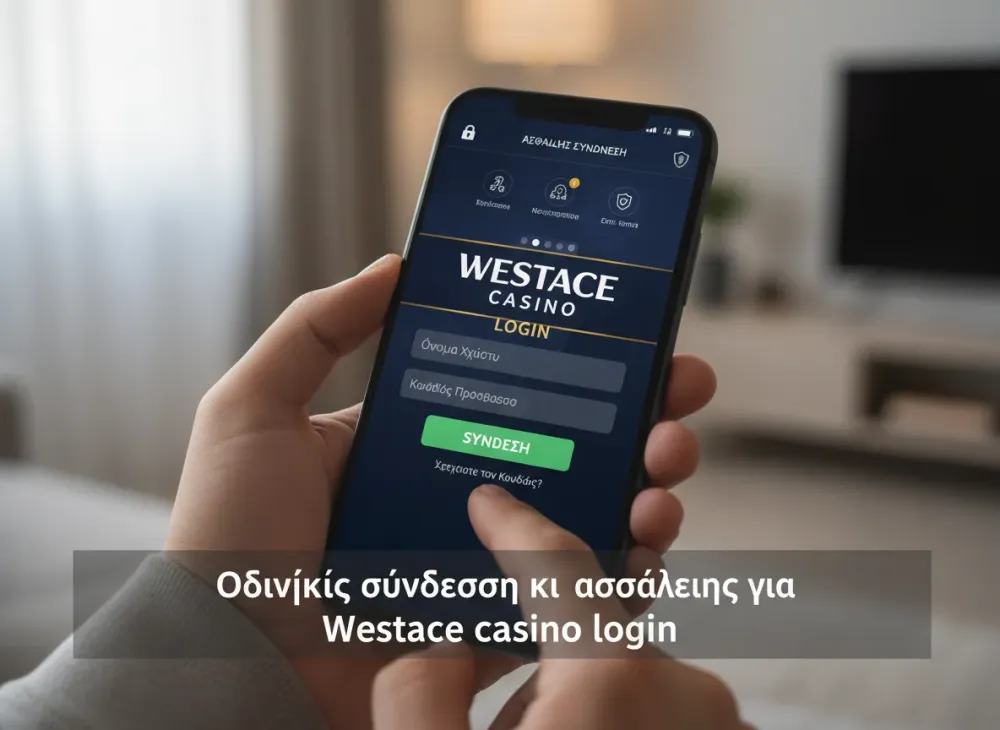 Οδηγίες σύνδεσης και ασφάλειας για Westace casino login